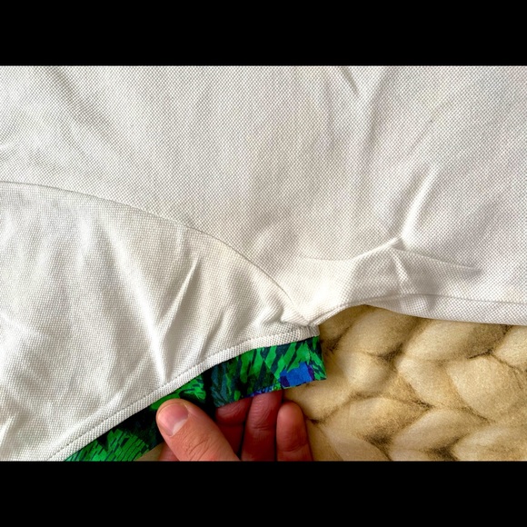 White Bikkembergs polo shirt with contrasting collar and sleeve hems - Picture 3 of 5